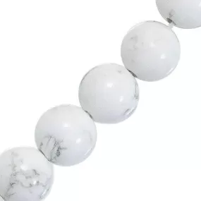 10mm Round White Howlite Beads (Pack of 10)