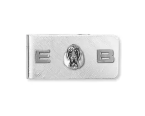 Bloodhound Money Clip Jewelry Sterling Silver Handmade Dog Money Clip BHD4-MC