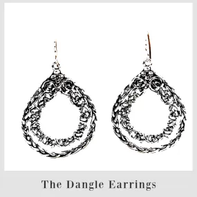 Romantic Sterling Silver Earrings for Women Israeli Jewelry